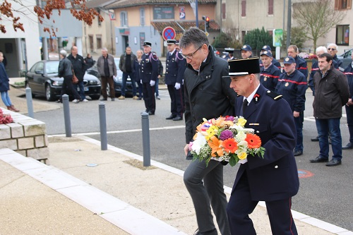 Sainte Barbe 2018 monument gerbe